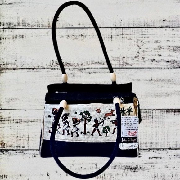 Jute Cottage Shoulder Handbag Eco-Friendly NEW - Picture 5 of 15